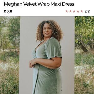 Velvet Formal Wrap Maxi from Baltic Born, “Meghan” in color Sage